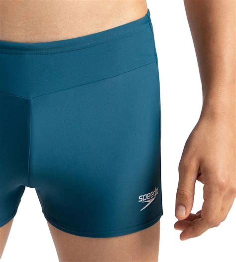 Buy Speedo Essential Houston Aquashort Darkteal-White Swimwear Online ...