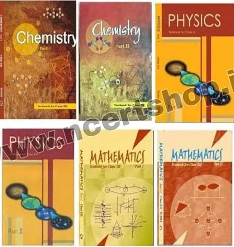 NCERT textbooks class 12th physics part 1&2 chemistry part 1&2 and ...