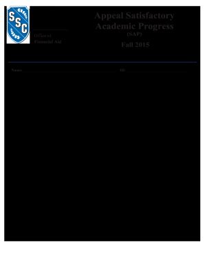South Suburban College Satisfactory Academic Progress (SAP) Appeal Form ...