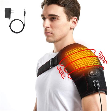 PKSTONE Heated Shoulder Wrap with Massage, Electric Shoulder India | Ubuy