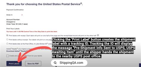 Pre-Shipment Info Sent to USPS, USPS Awaiting Item | ShippingQA