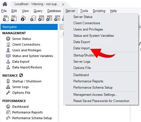 MySQL Workbench Import SQL File 的图像结果