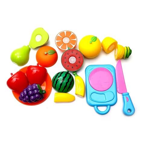 Buy Kids Mandi Slice & Play Fruit Set | Interactive Pretend Play Toy ...