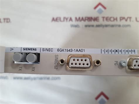 Siemens sinec 6gk1543-1aa01 communication module – Aeliya Marine Tech