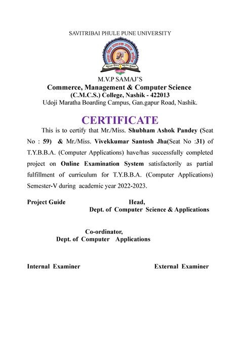 Online (Autosaved) - SAVITRIBAI PHULE PUNE UNIVERSITY M.V SAMAJ’S ...