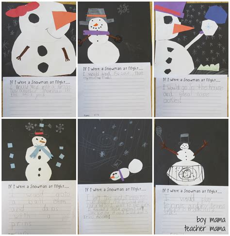 Teacher Mama: Snowmen at Night FREE Printable {After School Linky ...