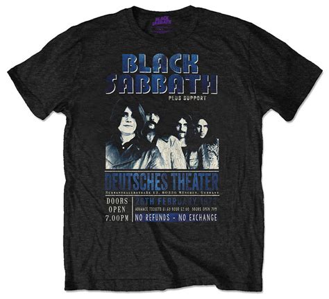 Black Sabbath 'Wavy Logo' (Black) Polo Shirt