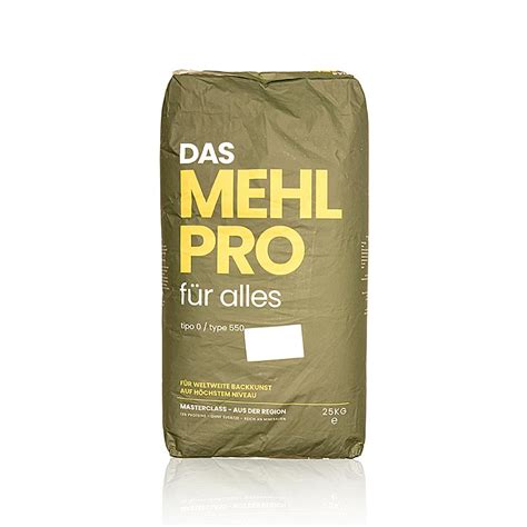 DAS MEHL PRO, Typ 0 / Typ 550, Vetemjol for allt, Tyskland, 25 kg ...