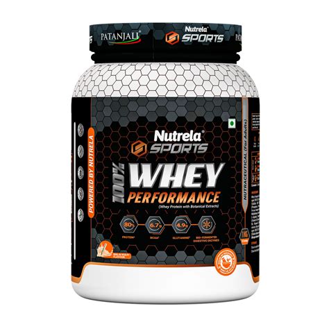 Buy Patanjali Sports Whey Performance Malai-Kulfi Online at Nutrela ...
