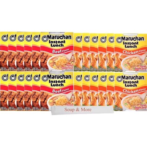 Buy Maruchan Ramen Cup Noodles Instant 24 Count - 12 Beef cups & 12 ...