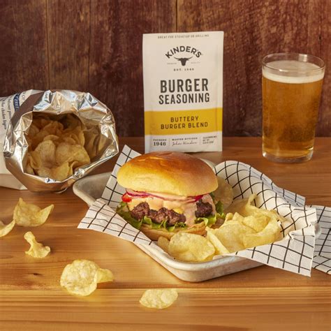 Kinder’s Buttery Burger Blend Seasoning – 0.8 oz – Salsa Express