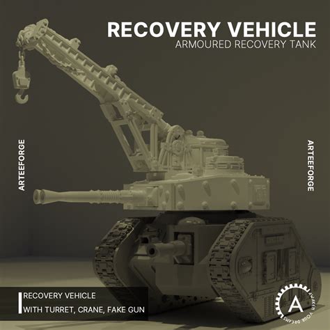 STL file Armoured recovery vehicle 🔨・3D printable model to download・Cults