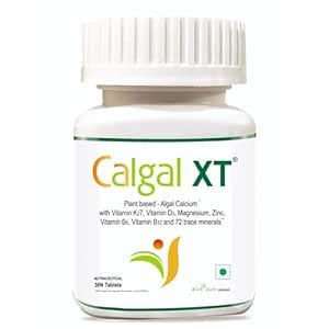 Voll Santé Plant Based Calcium Supplement- Calgal Xt With Vitamin K2-7 ...