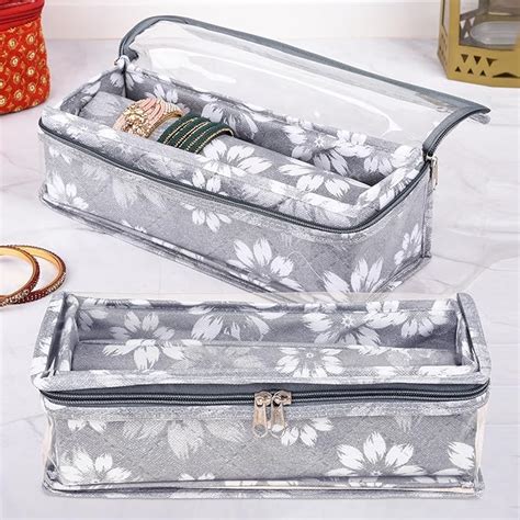 Kuber Industries Pack of 2 Bangle Box | Single Rod Chudi Organizer with ...