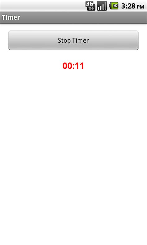 Android Studio Countdown Timer 的图像结果