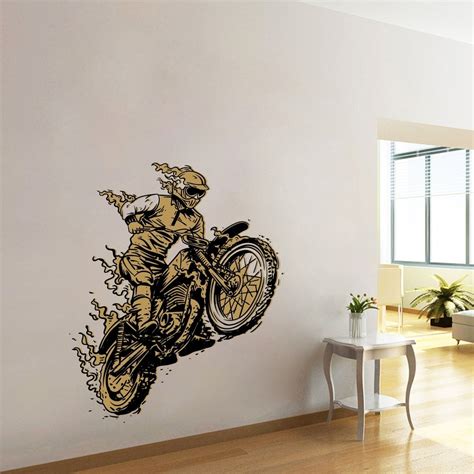Buy creatick studio Vinyl PVC Bike Wall Sticker, 22.04 x 29.92 x 0.39 ...