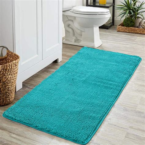 "LOCHAS Luxury Chenille 24"" x 60"" Bath Rug, Non-Slip, Highly ...