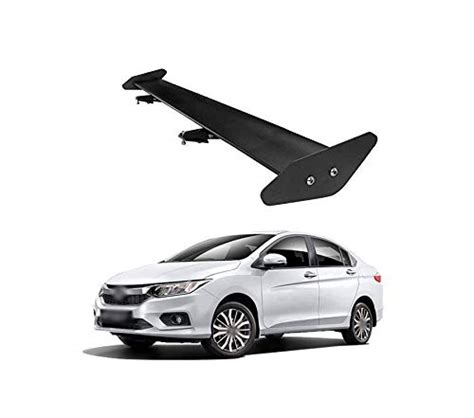 PRIKNIK Spoiler Black Aluminium Car Rear Trunk Sporty Look G-T Racing ...