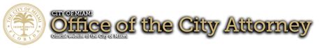 City of Miami - Office of the City Attorney
