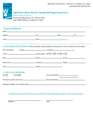 Fillable Online Water Well Permitting Forms Fax Email Print - pdfFiller