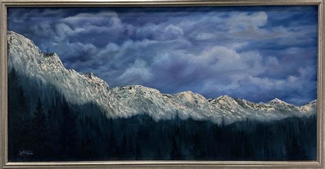 Golden Mountain Ranges - Jyoti Art World | Artist of Light