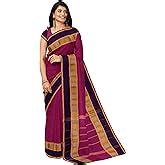 Buy SENSAN Women’s Handloom Kanchi Cotton Saree with Blouse Piece [SKU ...