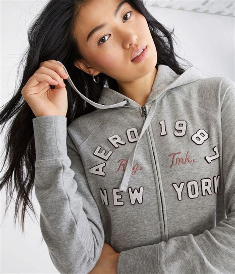 Aero 1987 New York Arch Full-Zip Hoodie