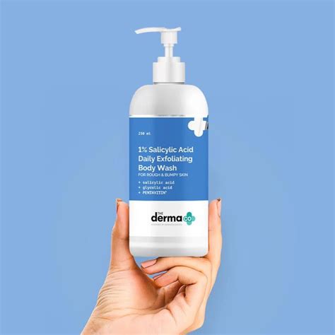 The Derma Co 1% Salicylic Acid Daily Exfoliating Body Wash with Salicy ...