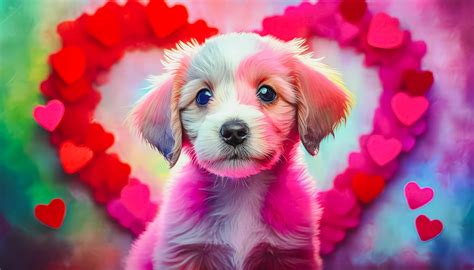 Dog, Puppy, Hearts, Valentine Free Stock Photo - Public Domain Pictures