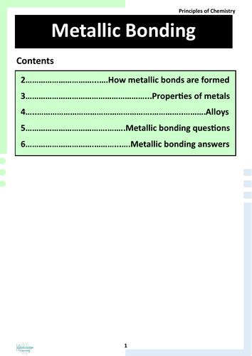 Image result for Metallic Bonding Free Science Lessons