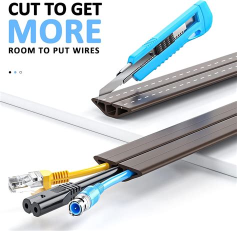 Buy 6.5ft Floor Cord Cover - 15.7in x 5pcs Durable Floor Cable Cover ...