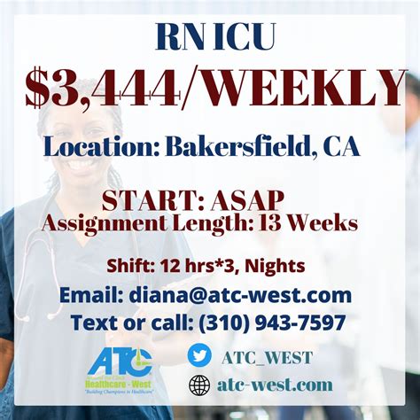John Mamboleo on LinkedIn: ATC-West healthcare is hiring RN ICU ...