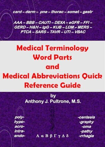 Medical Terminology Word Parts, Abbreviations, and Acronyms Quick ...