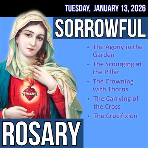 A Rosary Companion Podcast - Tuesday Rosary - Sorrowful Mysteries of ...