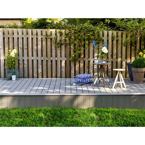 Trex Transcend 12-ft Gravel Path Grooved Composite Deck Board in the ...