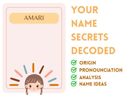 Amari - Girl Name Meaning and Pronunciation