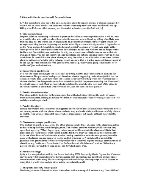 Image result for Predicting Activities