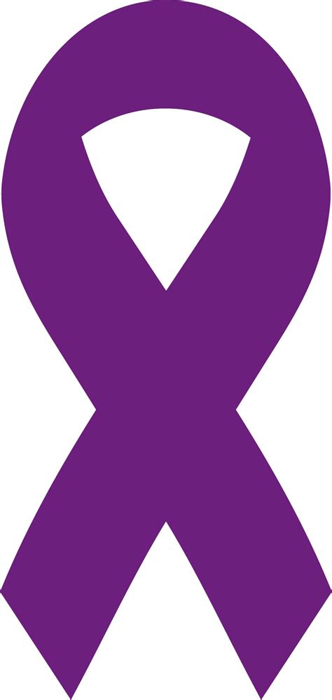 Purple Cancer Ribbon - ClipArt Best