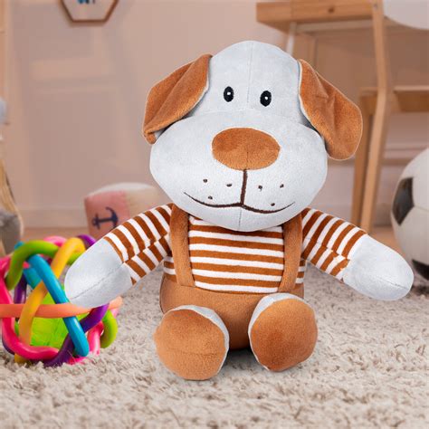 Sara Dog Cream and Pink soft toy – shapze