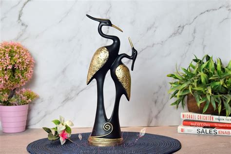 Buy Silpagrha Art&Craft Good Luck Swan Home Decor Showpiece, Idols ...