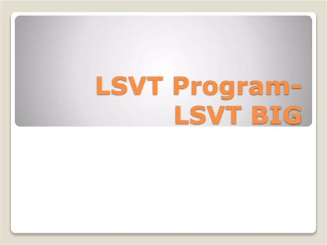 Image result for LSVT Big Homework