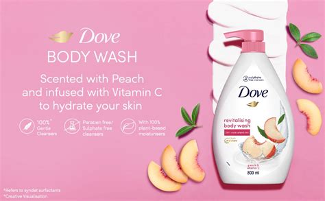 Buy Dove Revitalizing Bodywash scented with peach and infused with ...