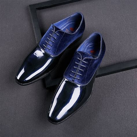 FunkyTradition Classy Office, Wedding, Party Wear Blue Shoes With Lace