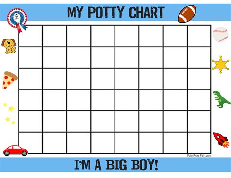Free Boy Potty Training Chart