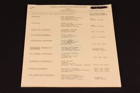 The Prop Gallery | Unit list