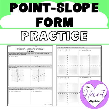 Image result for Point-Slope Equations Worksheet