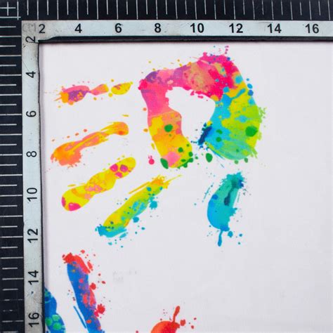 Multi-Color Rainbow Pattern Digital Print Georgette Fabric – Fabcurate