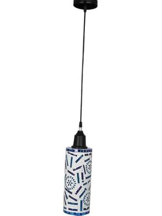 Buy Somil Pendant Mosaic Ceiling Light Hanging Lamp of Blue, Firozi and ...