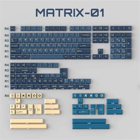 GMK Matrix01 ABS Doubleshot Keycaps (Clones) – GenesisPC