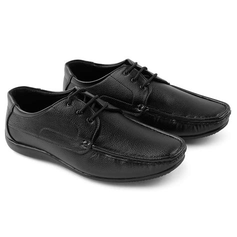 Buy Fortune Black Lacing Formal Derby Shoes For Men HML-6E By Liberty